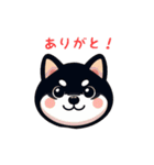 黒柴犬の表情（個別スタンプ：16）