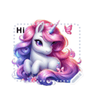 Charming unicorn no.1（個別スタンプ：9）