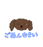 ゆるーいトイプー〈顔文字風〉（個別スタンプ：6）