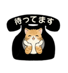 シンプルシリーズ ☆ 笑顔を運ぶ猫たち（個別スタンプ：35）