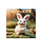 ありがとうなどのお礼うさぎ（個別スタンプ：18）