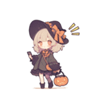 魔女とハロウィンメッセージ（個別スタンプ：30）