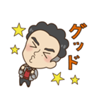 【修正版】パーマとメガネ（個別スタンプ：2）