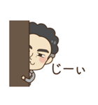 【修正版】パーマとメガネ（個別スタンプ：31）