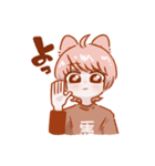ほほえめ！みにいぬ（個別スタンプ：3）