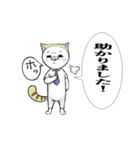 猫さんの可愛いお仕事スタンプ（個別スタンプ：3）