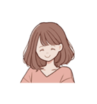 可愛い女性の顔スタンプ（lycopene作）（個別スタンプ：23）