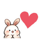 毎日使える うさぎちゃん Rabbit（個別スタンプ：16）