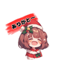 キュートな女の子 クリスマスvar.（個別スタンプ：11）