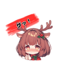 キュートな女の子 クリスマスvar.（個別スタンプ：28）