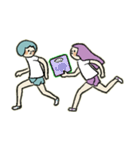 ちょっと困ったリレー（個別スタンプ：14）