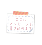 書き込める♥シンプルかわいいカラフル付箋（個別スタンプ：10）