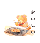 やさしいくまのほっこり料理失敗（個別スタンプ：26）