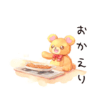 やさしいくまのほっこり料理失敗（個別スタンプ：37）