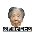 ⚫日本の老婆たち （おばぁちゃん/お年寄り)（個別スタンプ：12）