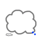 手描きで吹き出し：アレンジ機能に使える♪（個別スタンプ：7）