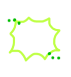 手描きで吹き出し：アレンジ機能に使える♪（個別スタンプ：9）