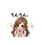 ふわふわ女子の日常スタンプ⭐︎（個別スタンプ：3）