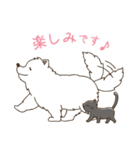 サモエドと黒猫の丁寧語スタンプ（個別スタンプ：7）