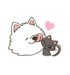 サモエドと黒猫の丁寧語スタンプ（個別スタンプ：12）