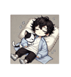 津世実君と愛しい猫③（個別スタンプ：10）