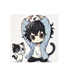 津世実君と愛しい猫③（個別スタンプ：23）