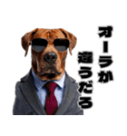 スーツ犬の決め台詞（個別スタンプ：13）