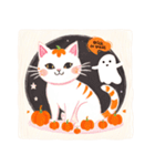 ほんわか猫ハロウィン（個別スタンプ：9）