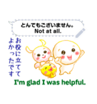 English + Japanese. For contact.（個別スタンプ：21）