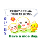 English + Japanese. For contact.（個別スタンプ：23）