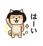 おかっぱ柴犬（個別スタンプ：7）