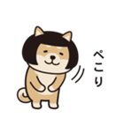 おかっぱ柴犬（個別スタンプ：12）