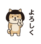 おかっぱ柴犬（個別スタンプ：17）