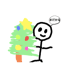 冬に使える棒人間スタンプ（個別スタンプ：5）