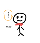 冬に使える棒人間スタンプ（個別スタンプ：6）