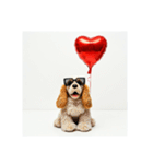 Dog with Balloon❤（個別スタンプ：6）