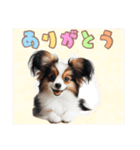 パピヨンの子犬スタンプ（個別スタンプ：4）