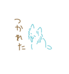 雪のような可愛い白ねこスタンプ（個別スタンプ：4）