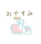 雪のような可愛い白ねこスタンプ（個別スタンプ：6）