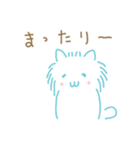 雪のような可愛い白ねこスタンプ（個別スタンプ：21）