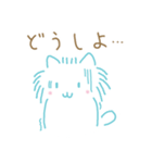 雪のような可愛い白ねこスタンプ（個別スタンプ：24）