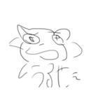 深夜に眠たい中頑張って描いた雑猫（個別スタンプ：4）