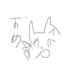 深夜に眠たい中頑張って描いた雑猫（個別スタンプ：9）