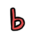 ともさんの、アルファベット【小文字】（個別スタンプ：2）