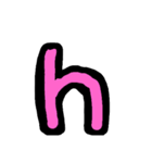 ともさんの、アルファベット【小文字】（個別スタンプ：8）