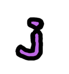 ともさんの、アルファベット【小文字】（個別スタンプ：10）