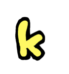 ともさんの、アルファベット【小文字】（個別スタンプ：11）