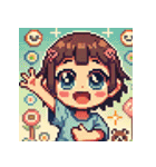 ちびっ子のドット絵スタンプ（個別スタンプ：38）