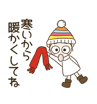 おちゃめの冬のご挨拶ずっと使えるお気遣い（個別スタンプ：14）