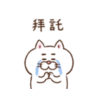 目付きの悪い猫【ねこ語2】台湾版（個別スタンプ：24）